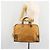 LOEWE Anagram Amazona 40 Hand Bag Pelle Beige Oro Autentico 182640 - vista 23