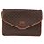 Céline Borsa a Spalla CELINE Macadam Canvas PVC Pelle Marrone Oro Auth 183962 D'oro - vista 13
