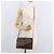 Céline Borsa a Spalla CELINE Macadam Canvas PVC Pelle Marrone Oro Auth 183962 D'oro - vista 25