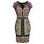 Etro Purple Multi Floral and Paisley Printed Silk Dress Multiple colors