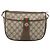 Borsa GUCCI GG Supreme Web Sherry Line in PVC Beige Oro 89 02 032 Auth 184227 D'oro - vista 13