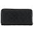 CHANEL Matelassé Long Wallet Lammfell Schwarz Gold CC Authentisch 183495 Golden - Ansicht 2