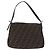 FENDI Zucca Canvas Mamma Baguette Shoulder Bag Black Brown Auth am11778V Marrone Nero - vista 2