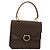 Céline Borsa CELINE Macadam Canvas PVC Pelle Marrone Oro Auth 182108 D'oro