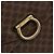 Céline Borsa CELINE Macadam Canvas PVC Pelle Marrone Oro Auth 182108 D'oro - vista 17