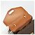 Céline Borsa CELINE Macadam Canvas PVC Pelle Marrone Oro Auth 182108 D'oro - vista 18