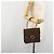 Céline Borsa CELINE Macadam Canvas PVC Pelle Marrone Oro Auth 182108 D'oro - vista 25