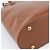 SAINT LAURENT Borsa in Pelle 2way Marrone Oro Auth 183013 D'oro - vista 18