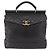 Borsa CHANEL Matelasse in pelle di agnello nera e oro CC Auth 183326A Nero D'oro - vista 13