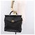 Borsa CHANEL Matelasse in pelle di agnello nera e oro CC Auth 183326A Nero D'oro - vista 24