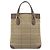 Borsa Tote Burberry Nova Check in tela beige e oro Auth 184530 D'oro - vista 2