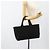 Borsa PRADA in tela nero argento Auth bs35438 - vista 24