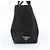 Borsa PRADA in tela nero argento Auth bs35438 - vista 3