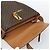 Céline Borsa a tracolla circolare CELINE Macadam Canvas PVC Pelle Marrone Oro Auth 183857A D'oro - vista 10