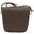 Céline Borsa a tracolla circolare CELINE Macadam Canvas PVC Pelle Marrone Oro Auth 183857A D'oro - vista 2