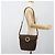 Céline Borsa a tracolla circolare CELINE Macadam Canvas PVC Pelle Marrone Oro Auth 183857A D'oro - vista 24