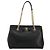 Bolso de hombro Salvatore Ferragamo Vala Chain de cuero negro y dorado Auth ka4612V - vista 13