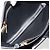 Bolso de hombro Salvatore Ferragamo Vala Chain de cuero negro y dorado Auth ka4612V - vista 25