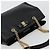 Bolso de hombro Salvatore Ferragamo Vala Chain de cuero negro y dorado Auth ka4612V - vista 6