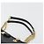 Bolso de hombro Salvatore Ferragamo Vala Chain de cuero negro y dorado Auth ka4612V - vista 8