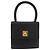 Céline Borsa CELINE in pelle nera e oro Auth 183388A Nero D'oro - vista 13