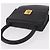 Céline Borsa CELINE in pelle nera e oro Auth 183388A Nero D'oro - vista 6
