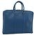 LOUIS VUITTON Epi Porte Documents Voyage Bag Blue M54475 LV Auth 184139