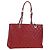 CHANEL GST Matelasse Chain Tote Bag Caviar Skin Red Silver CC Auth ep14654V Argento Rosso