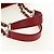 CHANEL GST Matelasse Chain Tote Bag Caviar Skin Red Silver CC Auth ep14654V Argento Rosso - vista 7