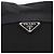 Borsa a tracolla PRADA Nylon Nero Argento Auth 184177A - vista 17