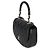 Timeless Chanel Black Quilted Lambskin CC Half Moon Top Handle Flap Nero - vista 3