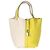 Hermès Clemence Bi-Color Lime Nata Picotin Lock 18 PHW Beige Giallo - vista 2