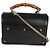 Borsa a tracolla Gucci Black Azalea in pelle di vitello piccola con lucchetto e bambù Nero - vista 2