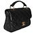 Timeless Borsa Chanel Black Quilted Lambskin Top Handle Envelope Flap Bag Nero - vista 4