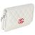 Wallet On Chain Portafoglio con catena Chanel White Pink Matelassé Caviar Woven CC Rosa Bianco - vista 4
