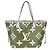 Louis Vuitton Kaki Monogram Giant Neverfull MM Bianco Verde - vista 8