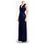 Mono Jenny Packham azul marino con cinturón adornado Azul oscuro - vista 2
