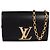 Louis Vuitton Pochette in Pelle Nera con Catena Nero