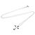 Tiffany & Co Collana Tiffany Cross in platino Argento - vista 12