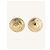 Autre Marque Goldfarbene runde Stecker-Ohrringe Golden - Ansicht 10