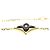 Bracciale Louis Vuitton Brassle Star Blossom Onyx 1P Diamond Nero D'oro - vista 3