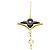 Bracciale Louis Vuitton Brassle Star Blossom Onyx 1P Diamond Nero D'oro - vista 4