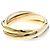 Anello Cartier Trinity in oro 18K rosa bianco e giallo D'oro