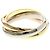 Anello Cartier Trinity in oro 18K rosa bianco e giallo D'oro - vista 2