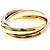 Anello Cartier Trinity in oro 18K rosa bianco e giallo D'oro - vista 5