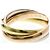 Anello Cartier Trinity in oro 18K rosa bianco e giallo D'oro - vista 8