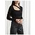 Autre Marque &Other Stories Top nero a maniche lunghe con cut-out - vista 2