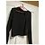 Autre Marque &Other Stories Top nero a maniche lunghe con cut-out - vista 5