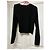 Autre Marque &Other Stories Top nero a maniche lunghe con cut-out - vista 8