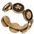 Bracciale rigido Chanel Camélia, N°5 e testa di leone Nero D'oro - vista 4